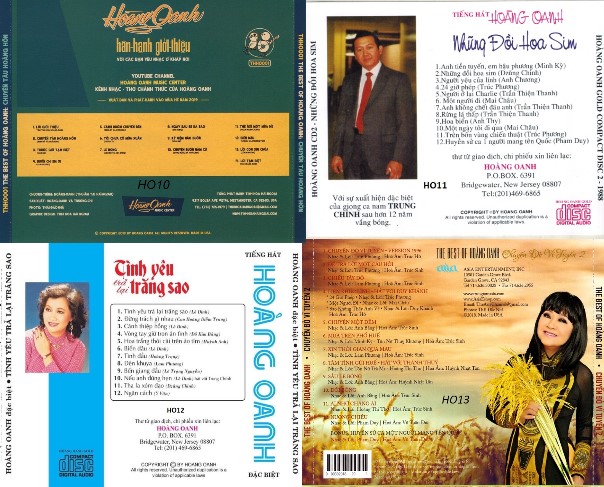 Bộ 4 Đĩa CD hoàng oanh