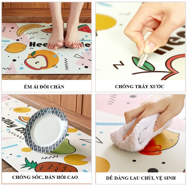 Thảm nhà bếp PVC chống thấm chống sốc