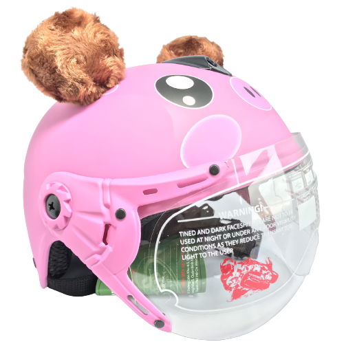 Mũ bảo hiểm trẻ em tai thú siêu đáng yêu - V&S Helmet - VS103KS Heo hồng phấn - Phù hợp với bé từ 2 đến 5 tuổi - Vòng đầu 50-52cm - Bé nặng dưới 18kg