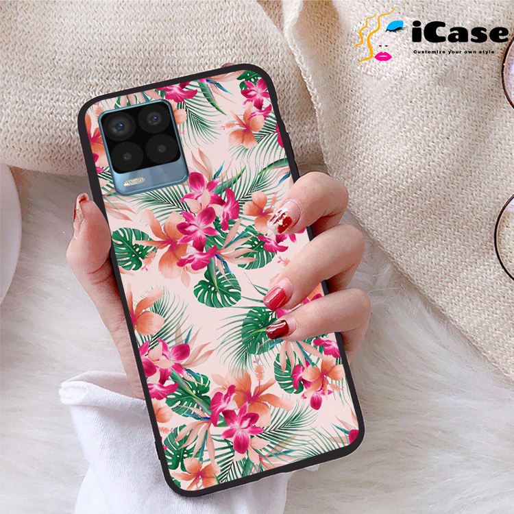 Ốp lưng Realme 8 Pro viền dẻo TPU BST Hoa