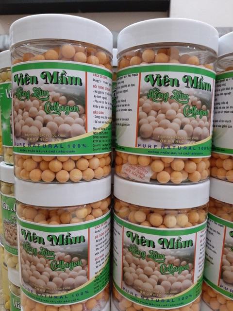 [HCM]500gr viên mầm hồng sâm collagen