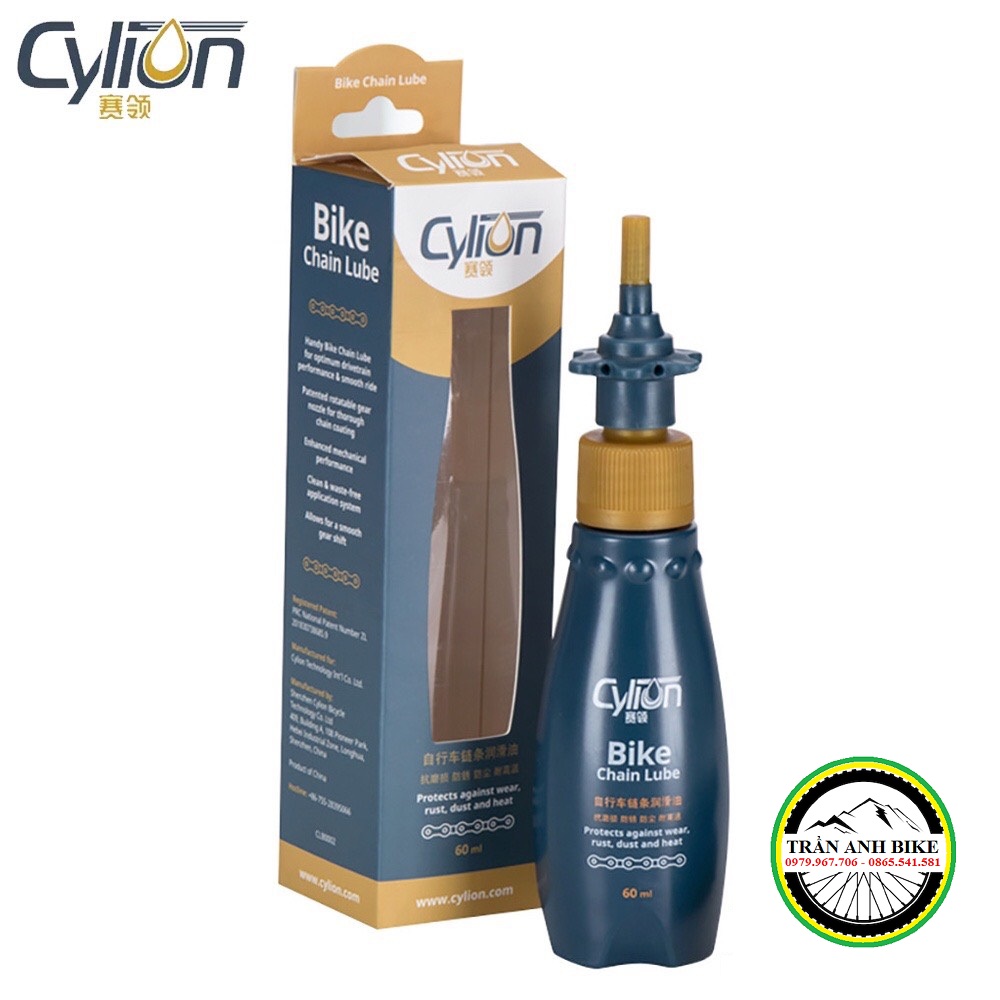 Dầu nhớt tra sên xích líp xe đạp cylion chain lube 60ml - hàng chính hãng