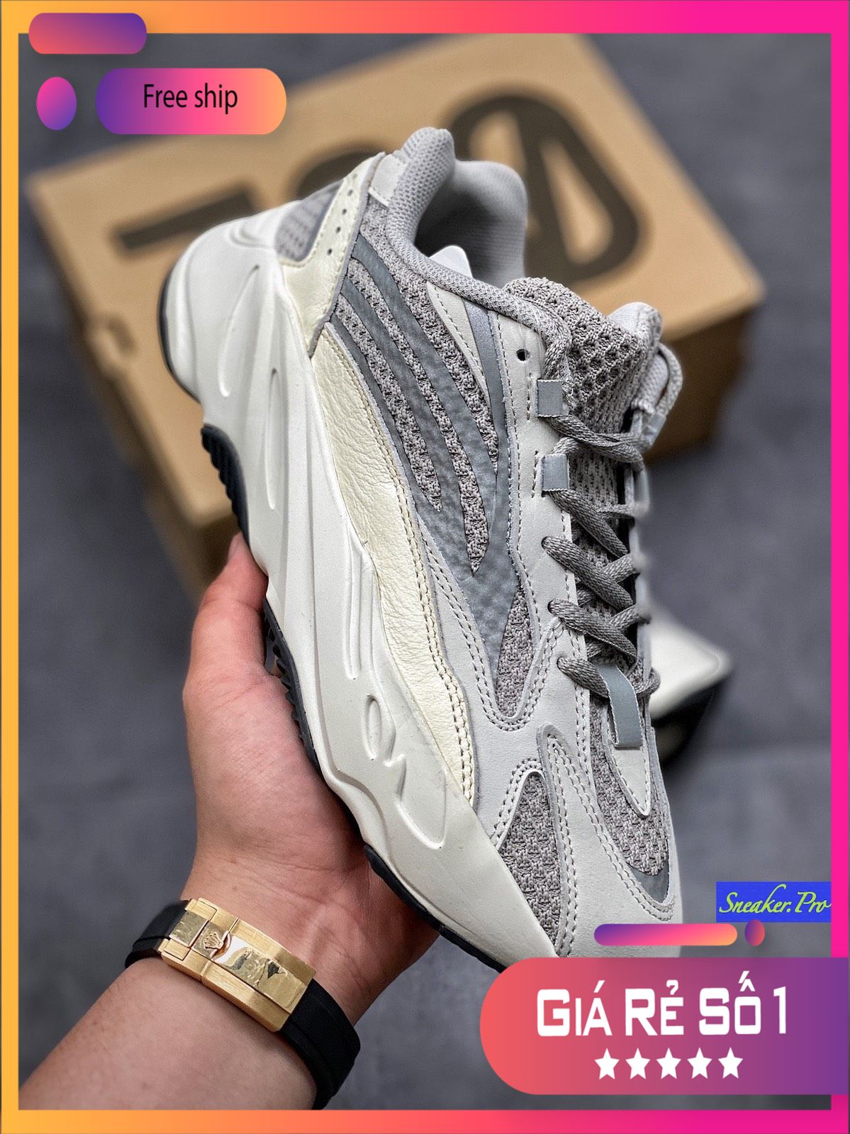 Giày thể thao phản quang YEEZY BOOST 700 static dành cho nam nữ