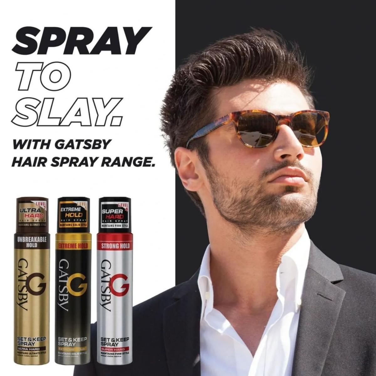 Keo Xịt Tóc Nam Gatsby Set & Keep Spray Extreme Hold 250ml