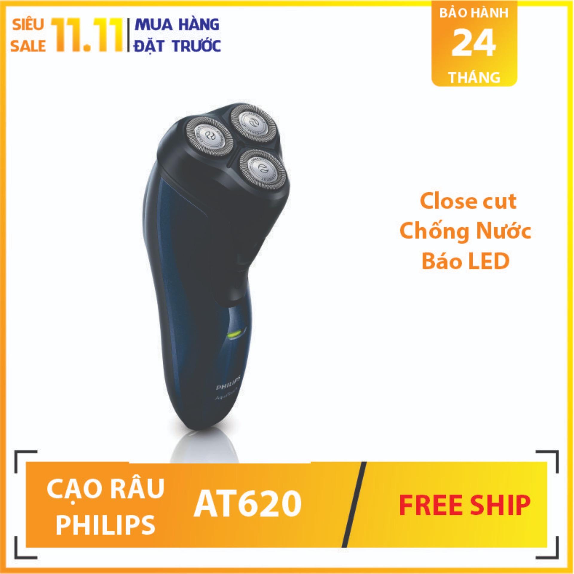Máy cạo râu Philips AT620 ( Xanh đen ) - Aquatec - Bảo hành 24 tháng