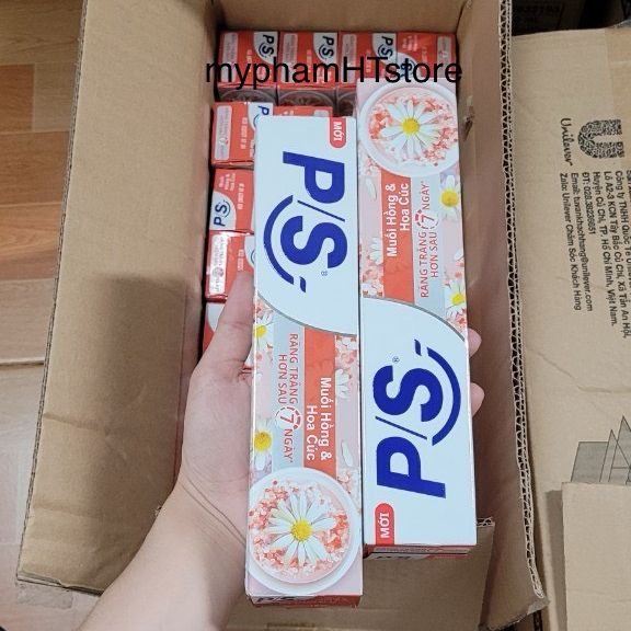 Kem đánh răng p/s muối hồng & hoa cúc hộp 230g