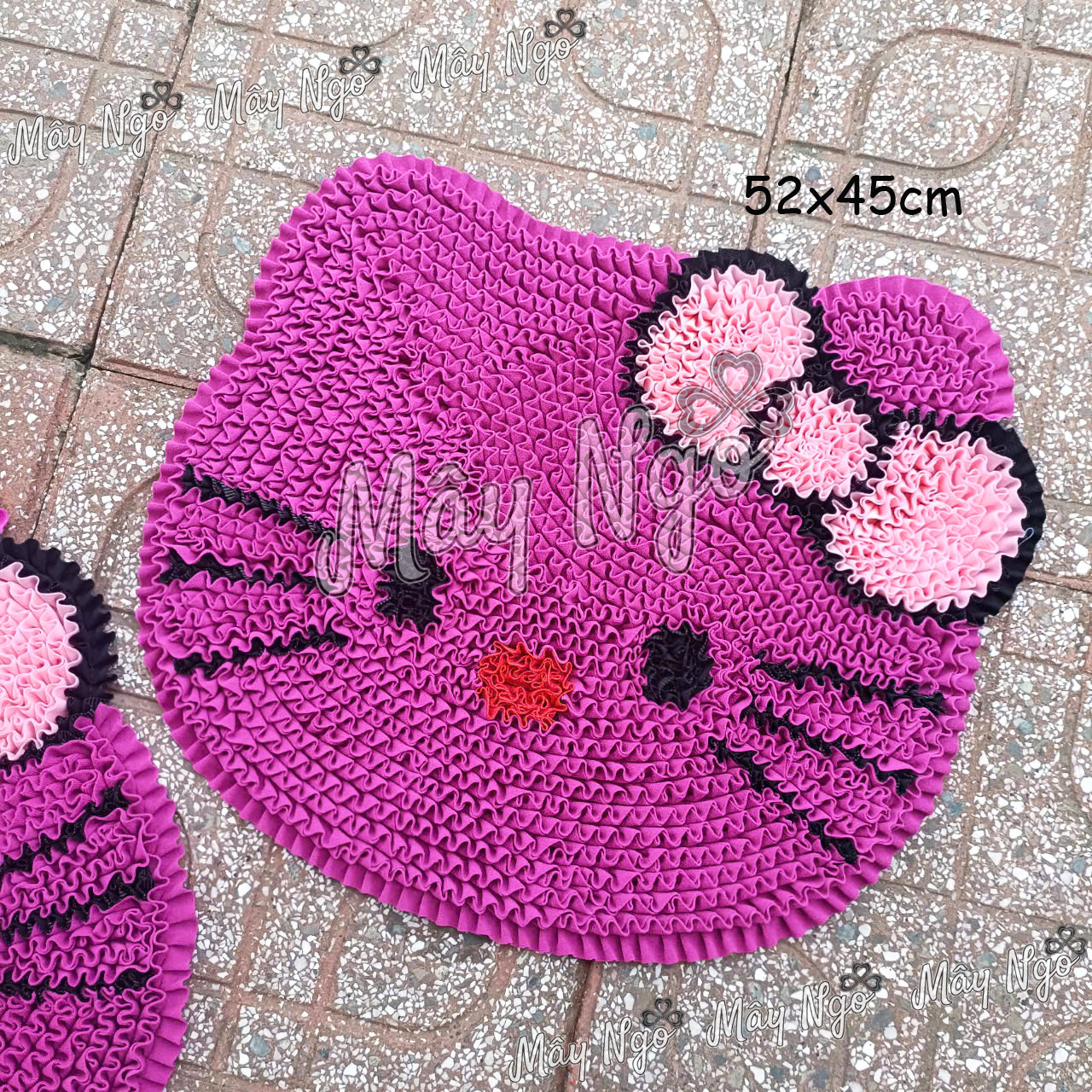 Thảm lau chân hình mèo kitty, thảm trang trí phòng