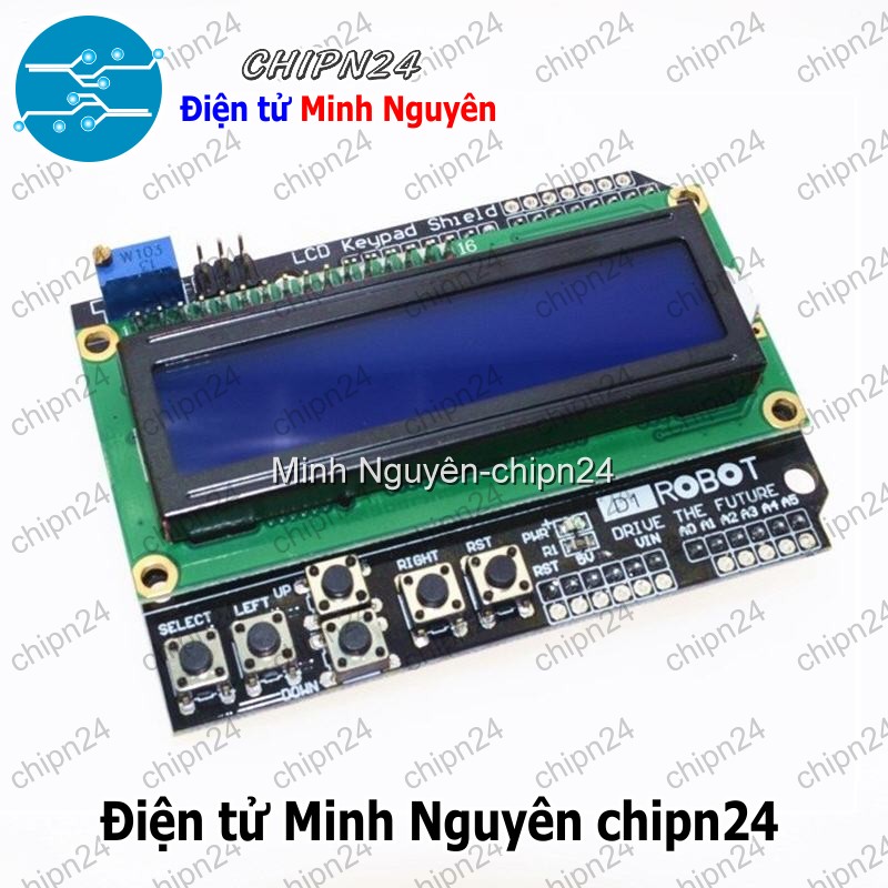 [1 cái] (N12) LCD 1602 Keypad Shield For Arduino - HH001003