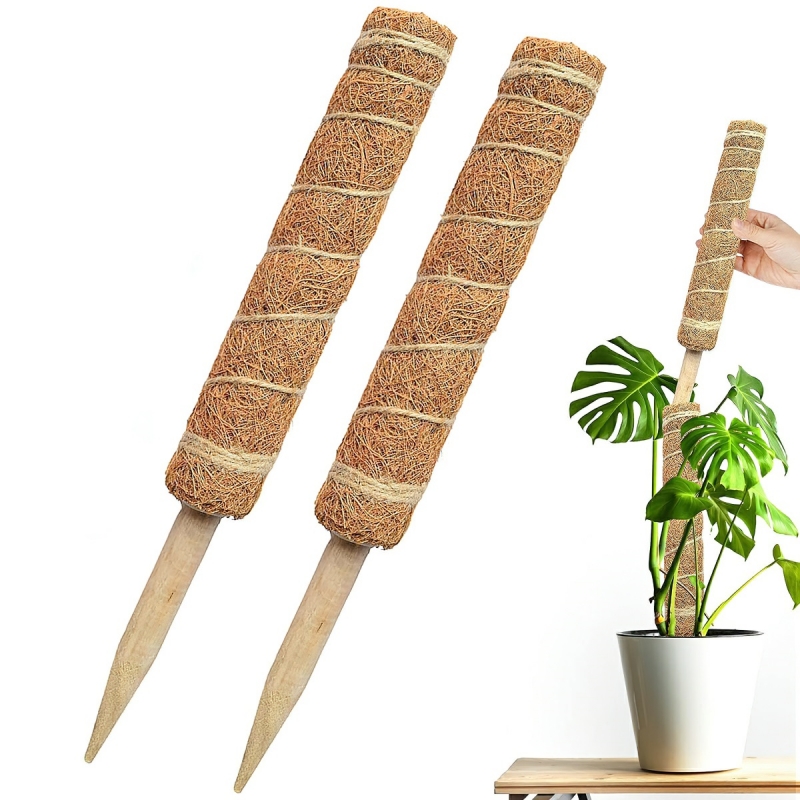 Trụ cột xơ dừa cho cây leo bám cột 30/40/50cm-HAUSE