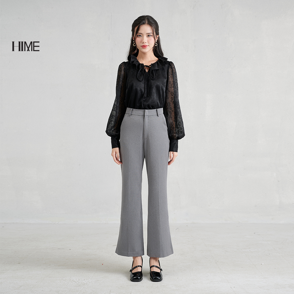 Quần ống loe xẻ gấu hime h144bf2q0223