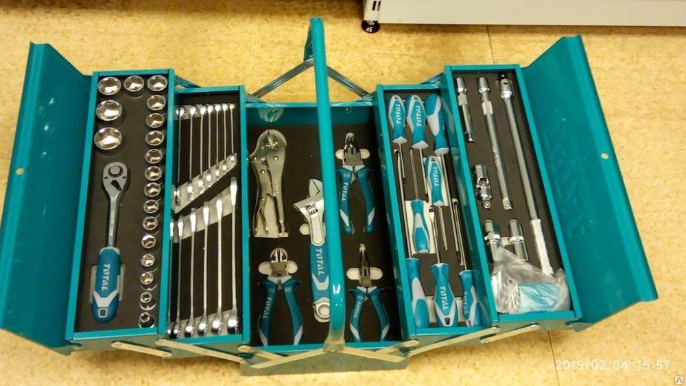 [Trả góp 0%] Bộ đồ nghề cầm tay 59 chi tiết Total THTCS12591