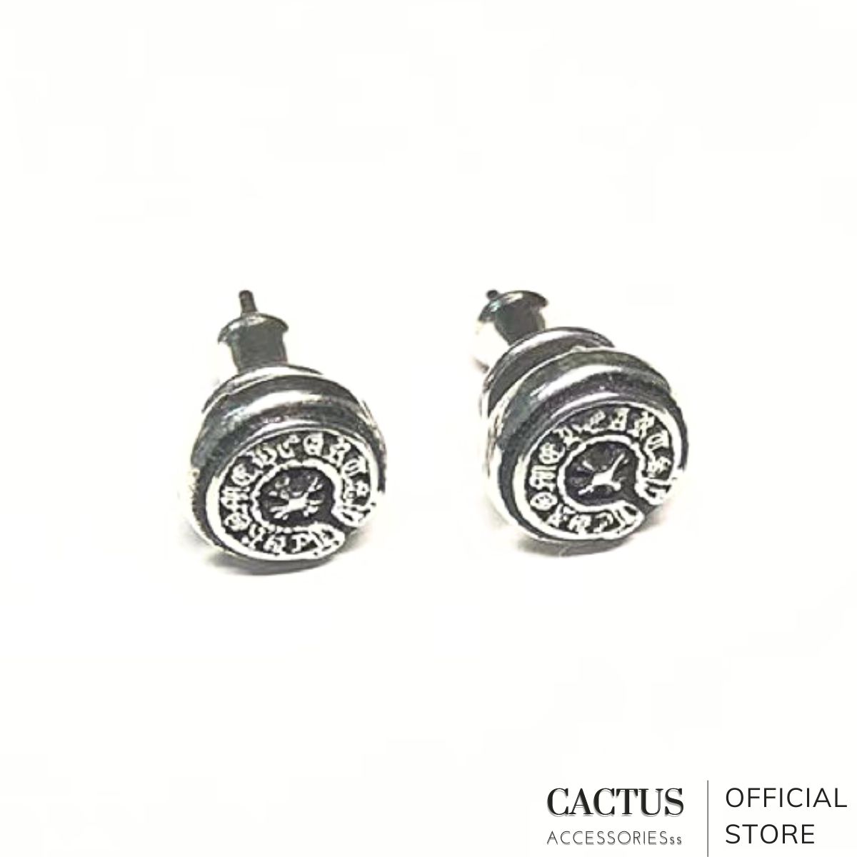 Khuyên tai CHROME HEART thép không gỉ