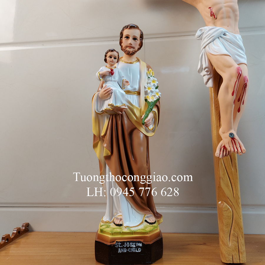 Bộ tượng bàn thờ Công Giáo 45cm