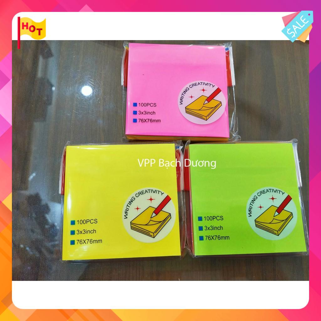 Note 3x3 đủ màu - xấp/ 100 tờ