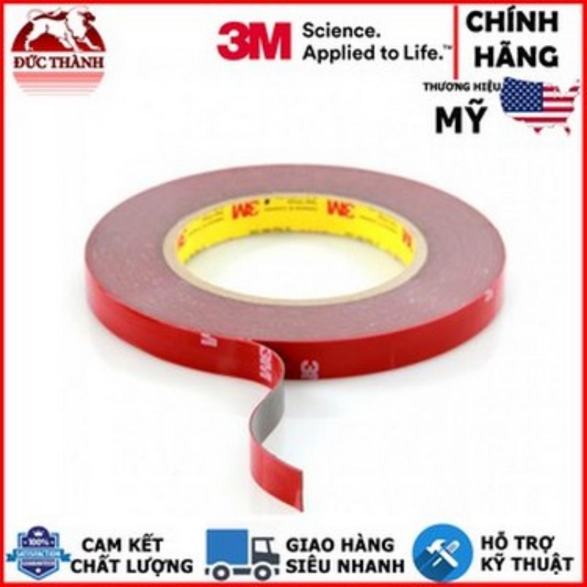 Bộ 2 cuộn Băng keo cường lực dán đồ chơi xe hơi 3M 4229P 6mm x 10m (Đỏ)