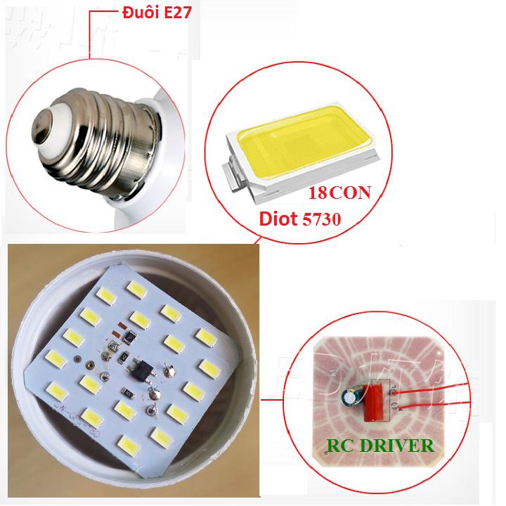 [HCM]Bóng đèn LED tiết kiệm 9w
