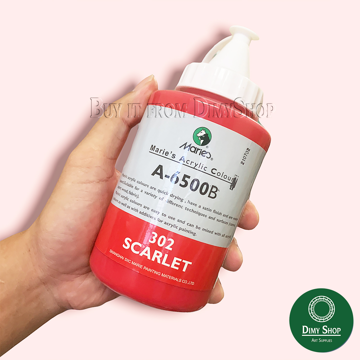 [Bảng màu 1] Màu Acrylic 3D bình bóp 500ml Marie's - Hoạ Cụ Dimy