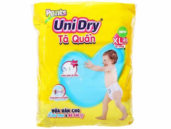 Tã quần Unidry  XL 48 miếng dùng cho trẻ từ ( 12-17kg)