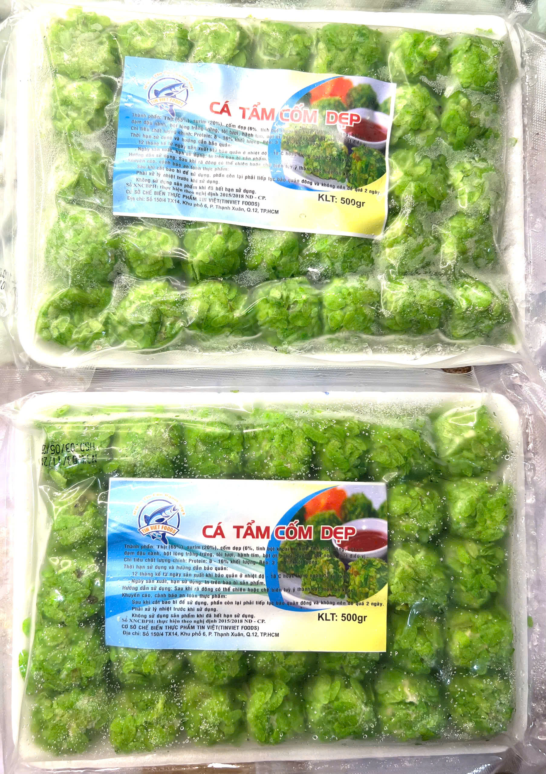 500g Chả cá cốm xanh SS siêu rẻ (35 viên)