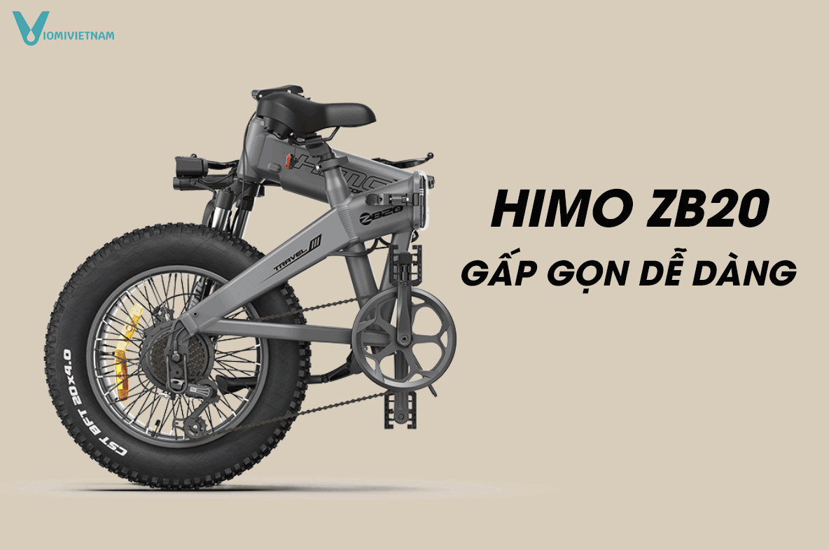 Xe đạp điện gấp gọn xiaomi himo z20/xe điện trợ lực himo zb20 new model 2021