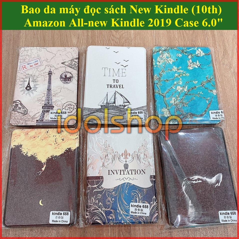 [New Kindle 2019] Bao Da Kindle Basic Vải Bao Da All-new Kindle 2019