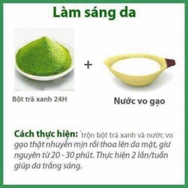100GR BỘT TRÀ XANH MÁT CHA NGUYÊN CHẤT ĐẮP