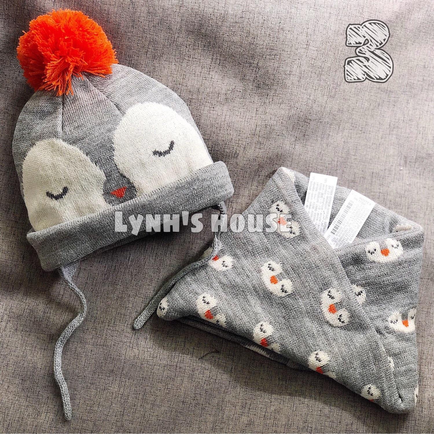 Set nón len và khăn choàng cổ Zara Baby cho bé