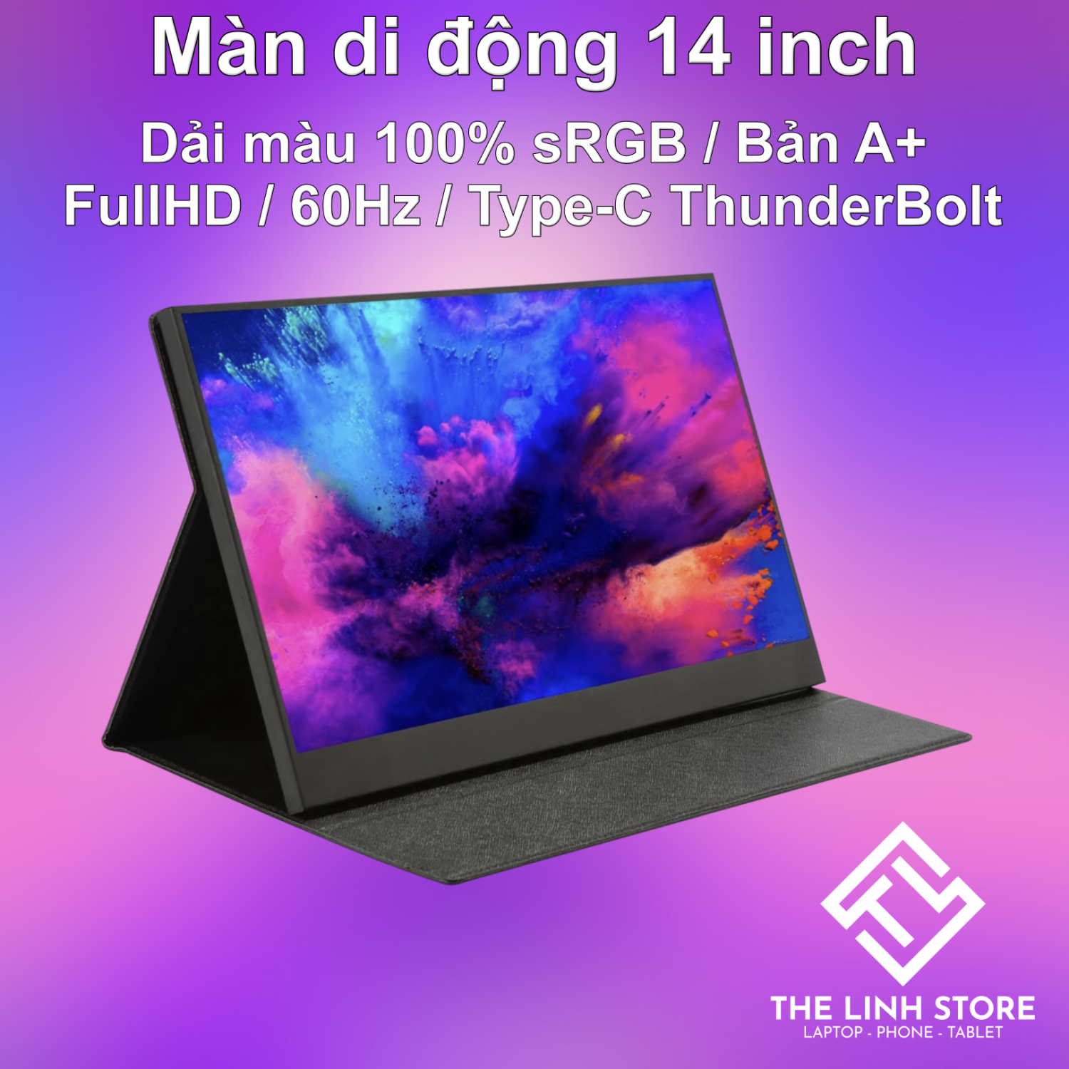 portable screen 14 inch 100% sRGB Type-C A + version