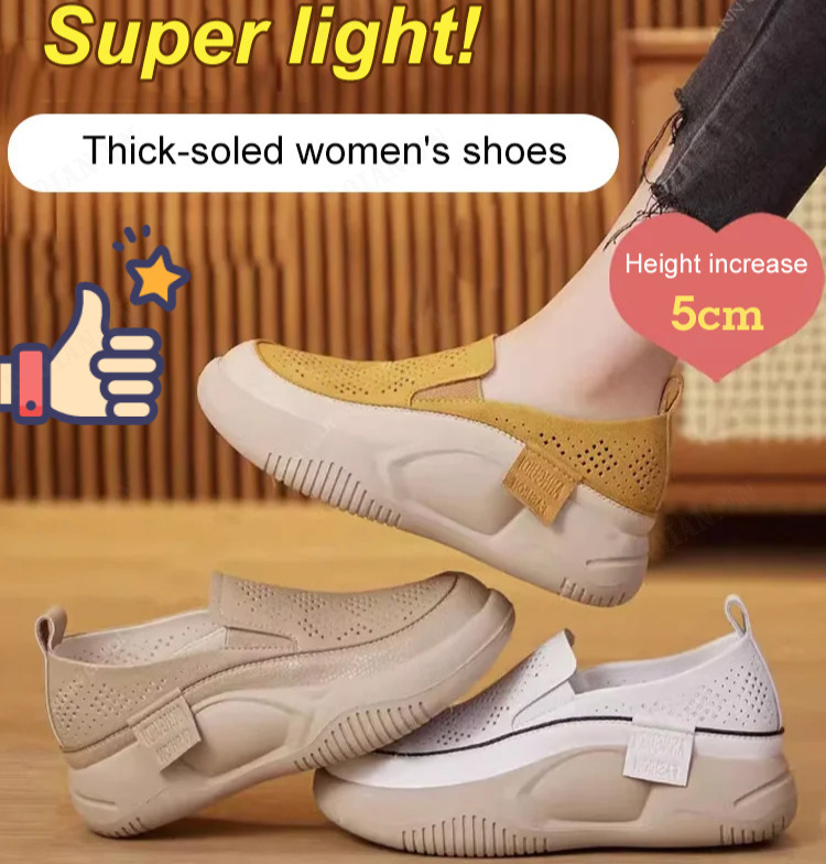 Women's Round Toe Soft Sole Hollow Loafers Slip On Soft Sole shoes