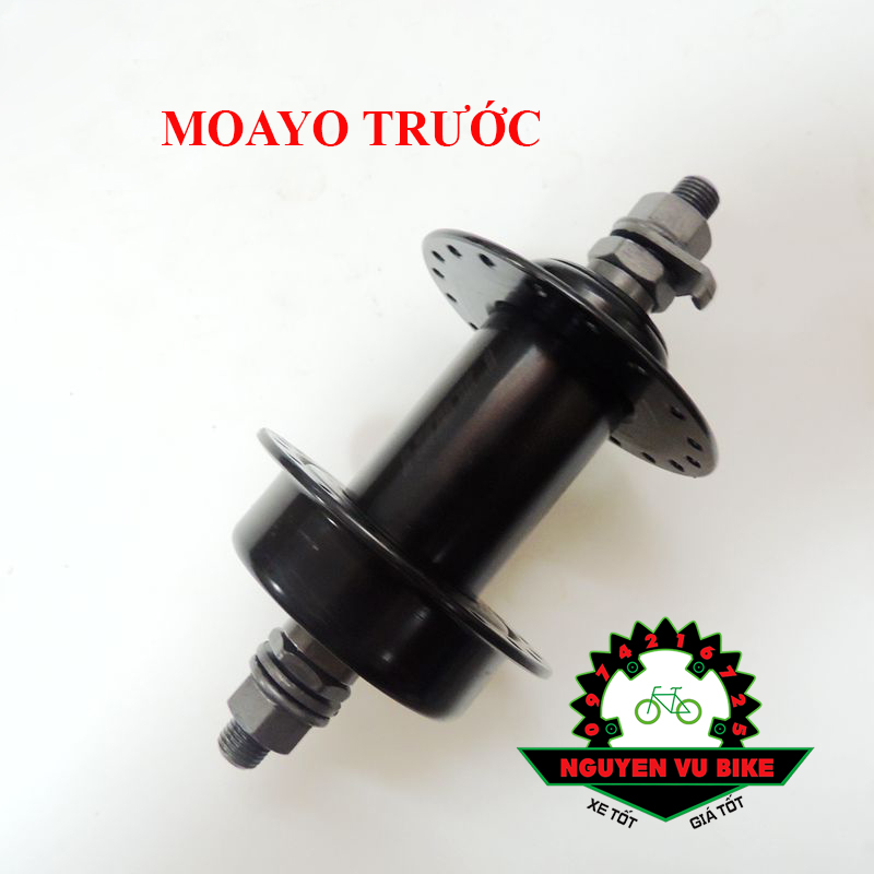 Đùm, Moayo thép xe đạp chạy bạc đạn siêu bon, siêu bền, phanh đĩa, líp vặn 32, 36 lỗ