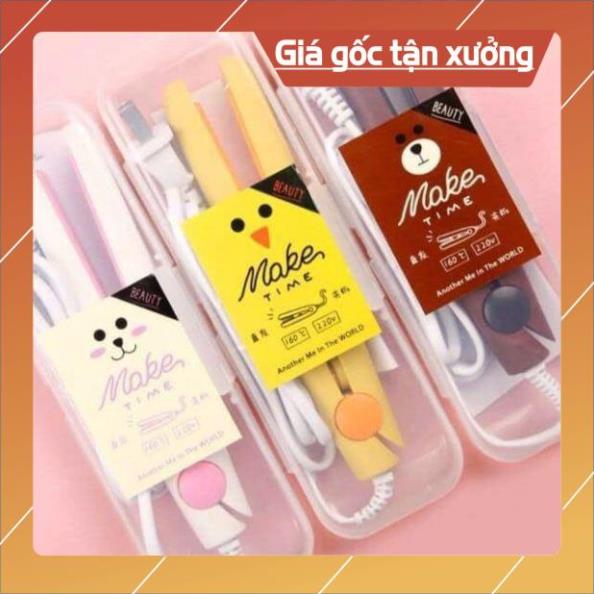 Máy Là/ Ép/ Duỗi Tóc Mini Make Time - Máy Dập Xù Tiện Lợi
