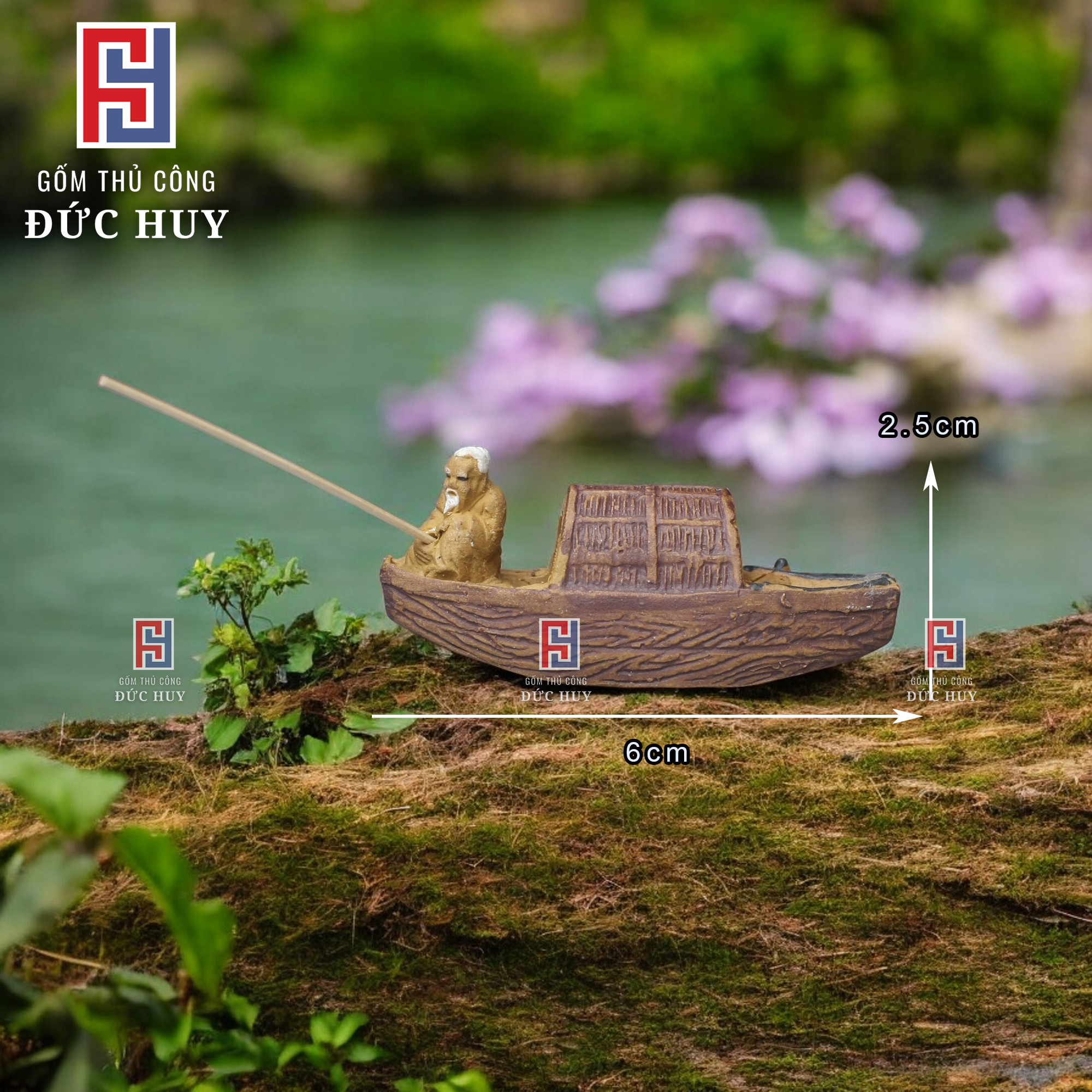 Combo 3 tượng gốm Mini - Trang Trí Hòn Non Bộ - Tiểu Cảnh - Bể Cá