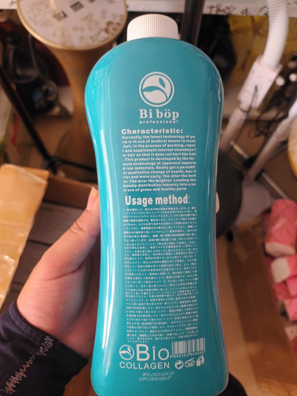 THUỐC DUỖI ÉP TÓC BIBOP 1 LẦN MẪU MỚI CHAI 1000ML