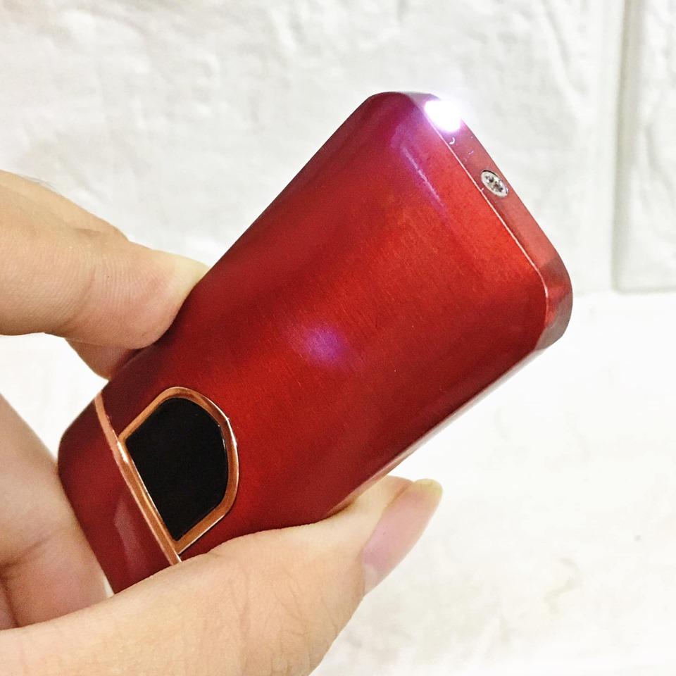 Bật Lửa Điện Cảm Ứng Vân Tay Kim Loại (CÓ ĐÈN PIN - SẠC ĐIỆN) - FULL BOX