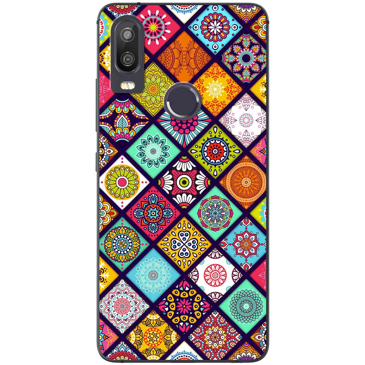 Ốp lưng dành cho Vsmart Active 1, Active 1+, Active 3, Live, Live 4 mẫu Họa tiết ô vuông