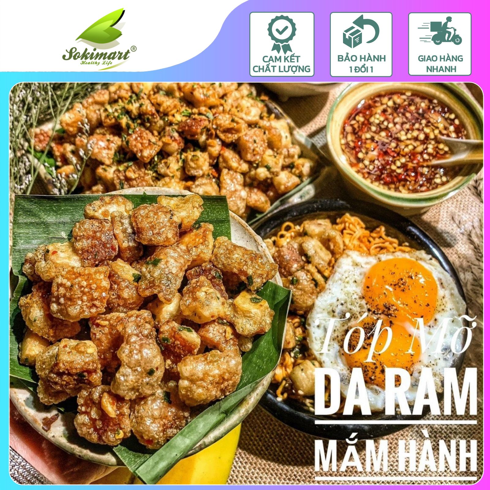 Tóp mỡ mắm hành - 200g
