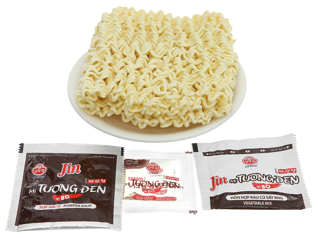 Mì Jin tương đen vị bò Ottogi 135g