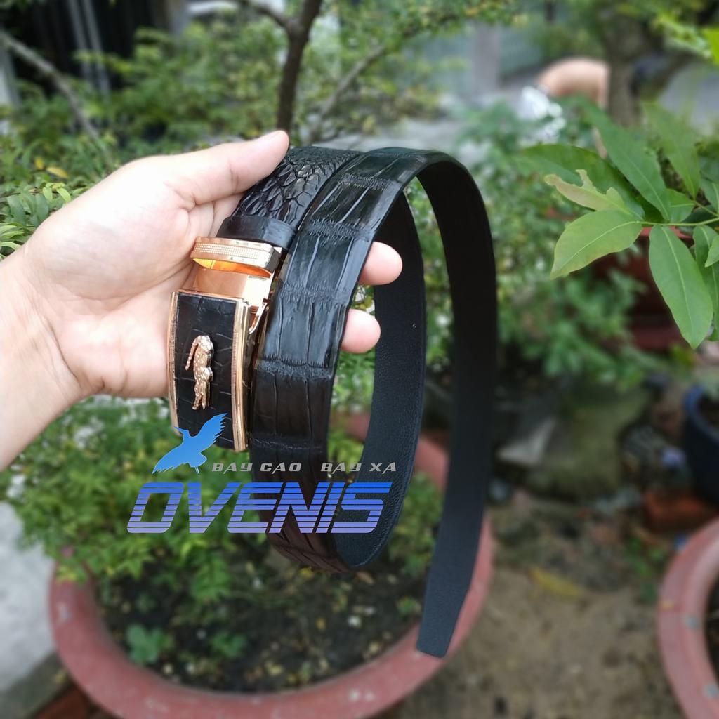 [FREE SHIP] Dây Nịt Da Cá Sấu Thật [DA BỤNG HÔNG CÁ SẤU MỀM DỄ SỬ DỤNG]