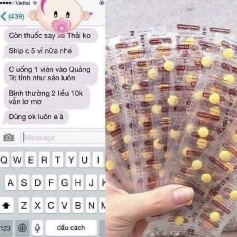 Bí kíp say tàu xe Thái lan vỉ 10v