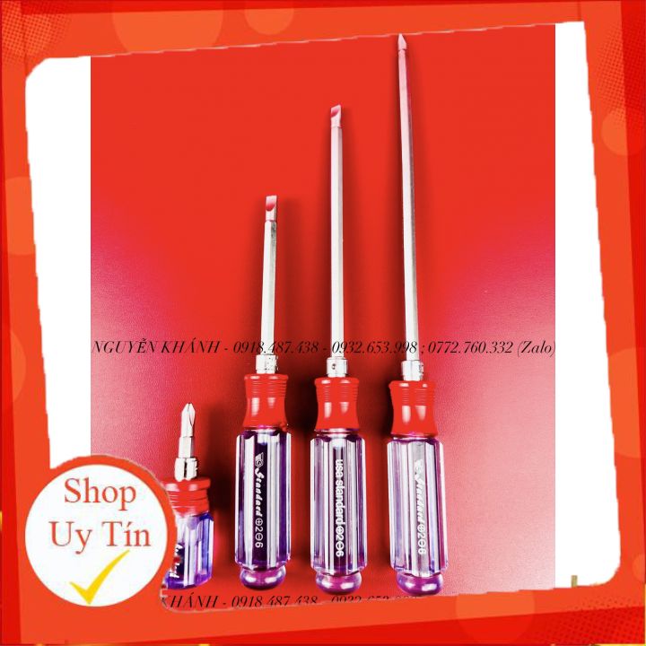 Tua vít 2 đầu cán trong (đủ size)