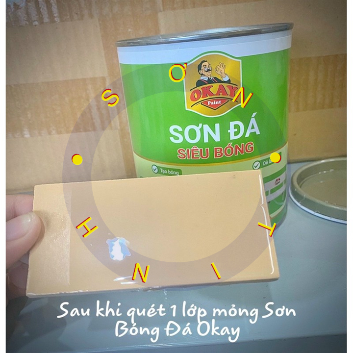 Sơn Đá Siêu Bóng Okay 800g
