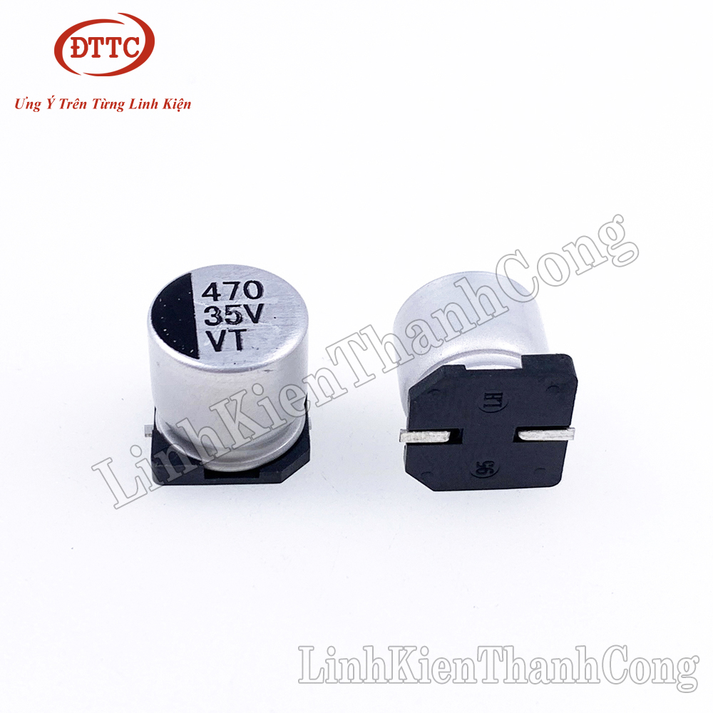 Tụ nhôm 470uf 35v 10x10mm