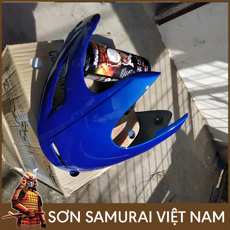 Sơn samurai xanh - Chai sơn màu xanh H139 sơn xịt samurai
