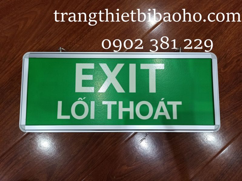 Bảng dạ quang 1 mặt khung nhôm LỐI THOÁT EXIT