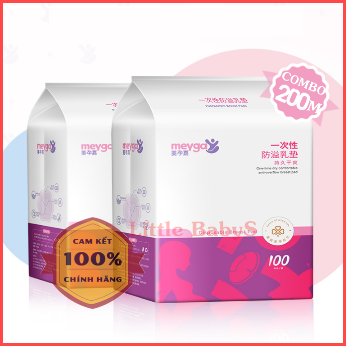 Combo 200 Miếng Lót Thấm Sữa Meyga