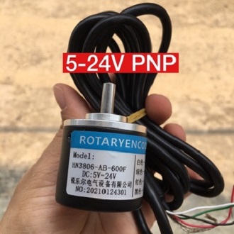 Encoder 600 xung 2 kênh ab 5-24v, npn/pnp, encoder 5v dùng cho arduino