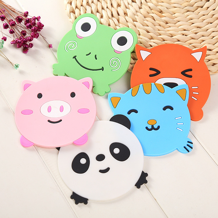Đế lót ly silicon hình thú