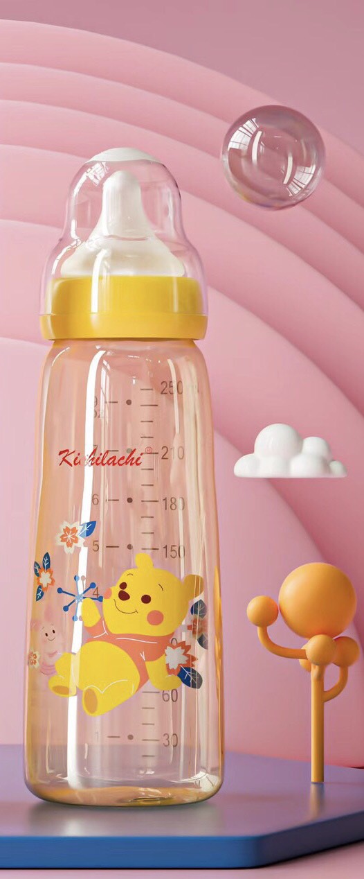 Bình sữa PPSU cổ hẹp cao cấp Kichilachi cho bé 80ml 150ml 250ml