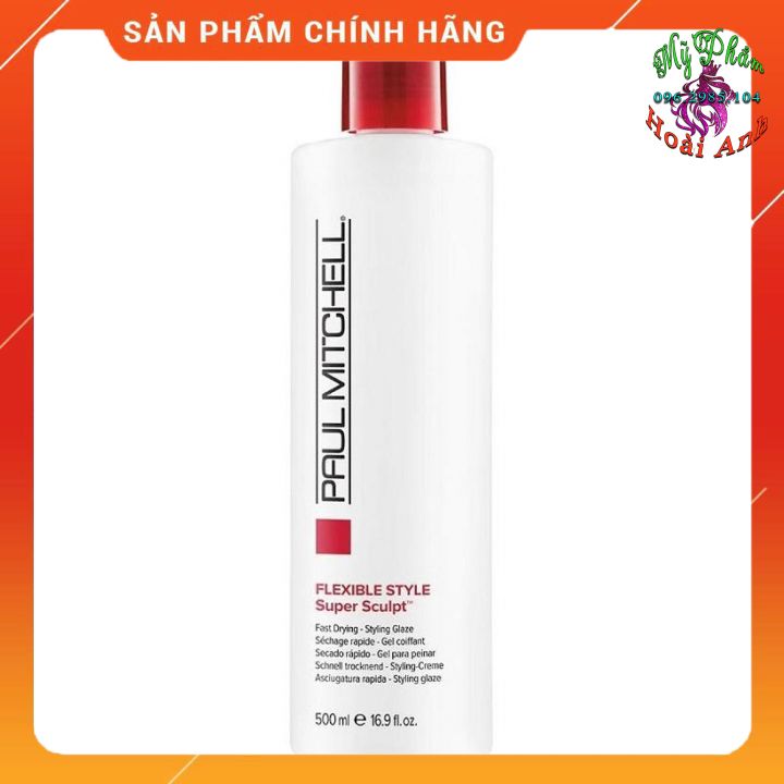 Gel tạo nếp tóc uốn Paul Mitchell Flexible Style Super Sculpt 500ml USA