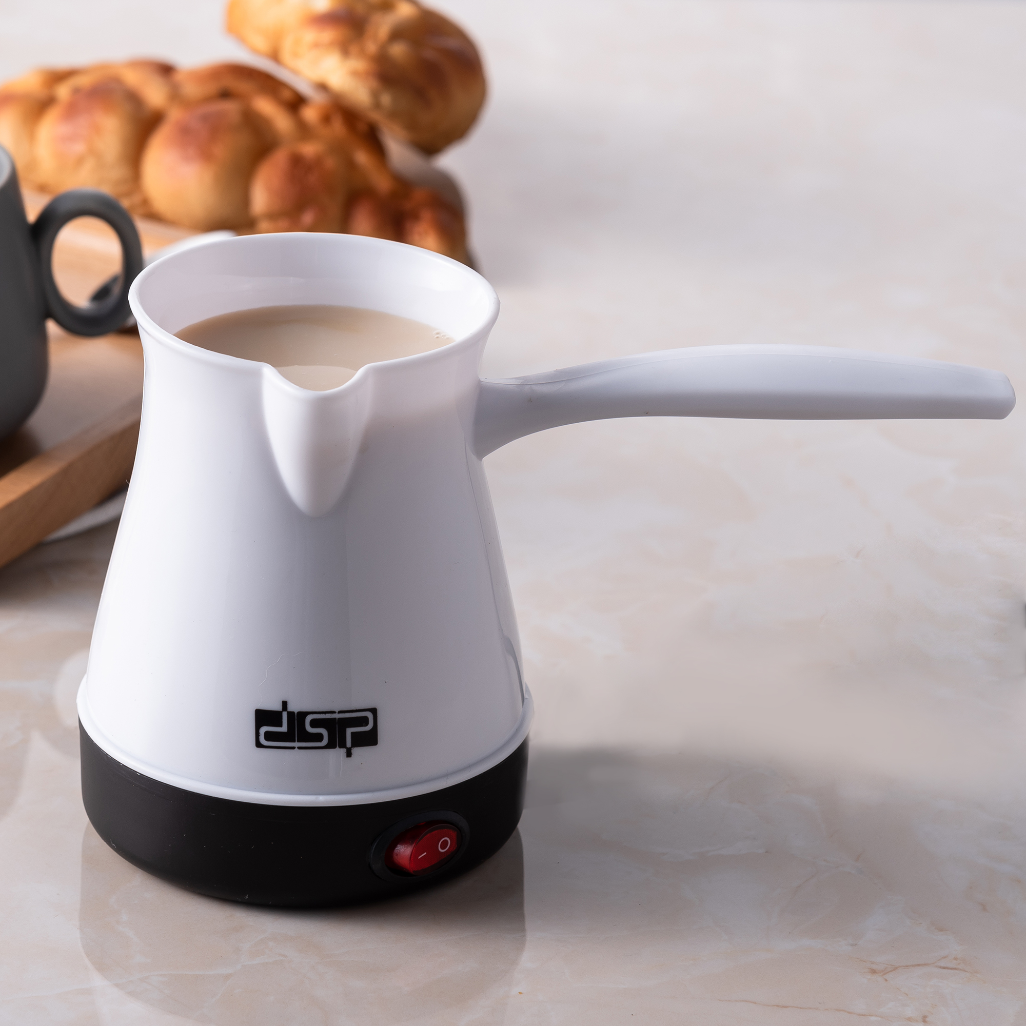 Máy pha cà phê Thổ Nhĩ Kỳ 220V 350ml Máy pha cà phê điện cầm tay Máy pha cà phê Espresso Máy pha cà phê sữa Cezve Ibrik EU Plug